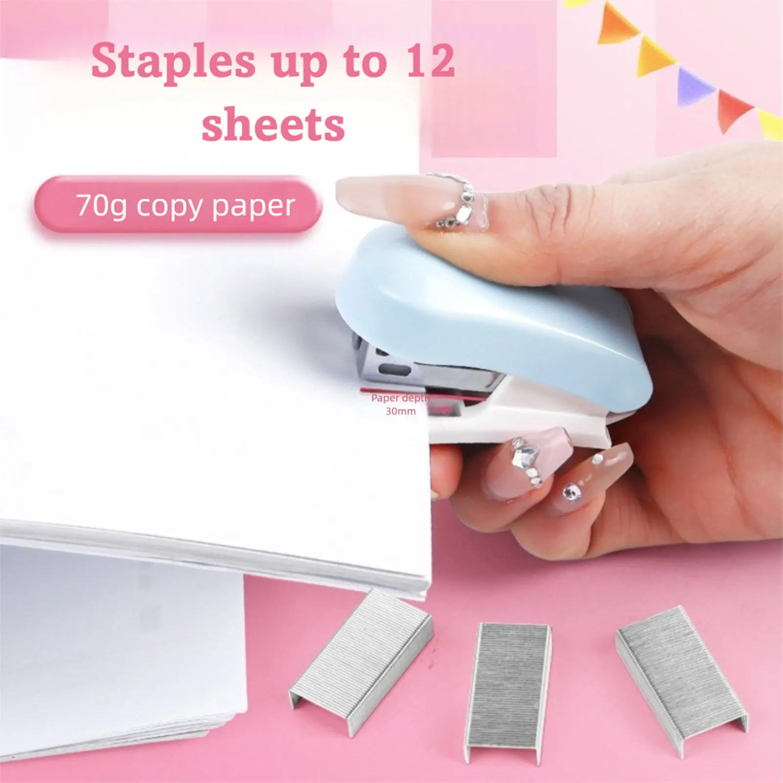 Mini Desk Stapler With Cartoon Design For Home Effortless Ergonomic Staplers For Office Use