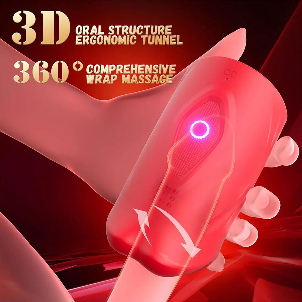 Portable Lip Vibration Cup Multiple Frequencies Sex Masturbation Adult Male Glans Stimulation Masturbator Delay Trainer view 6
