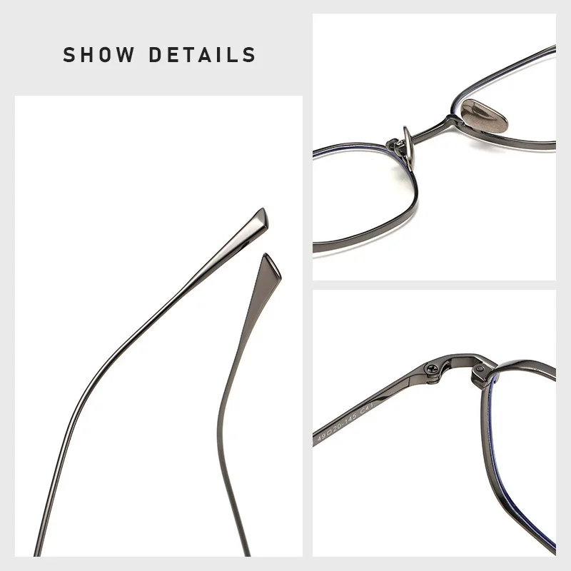 Титановые оправы для очков EYELUYAN, оптические оправы, очки унисекс, очки в стиле ретро, очки по рецепту, мужские и женские оправы для близорукости