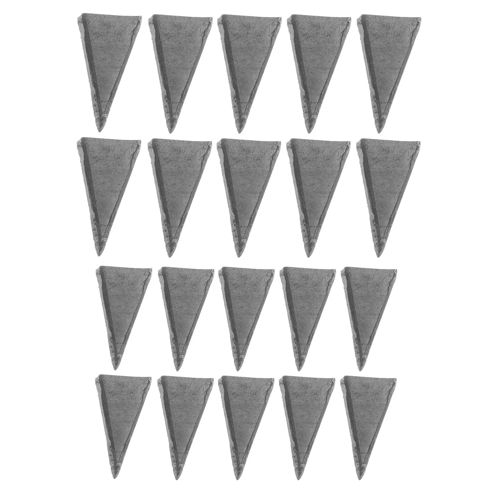 20 Pcs Triangular Hammer Wedge Replacement for Axe Repair Tool Taper Handle Splitting Iron Installation Supplies