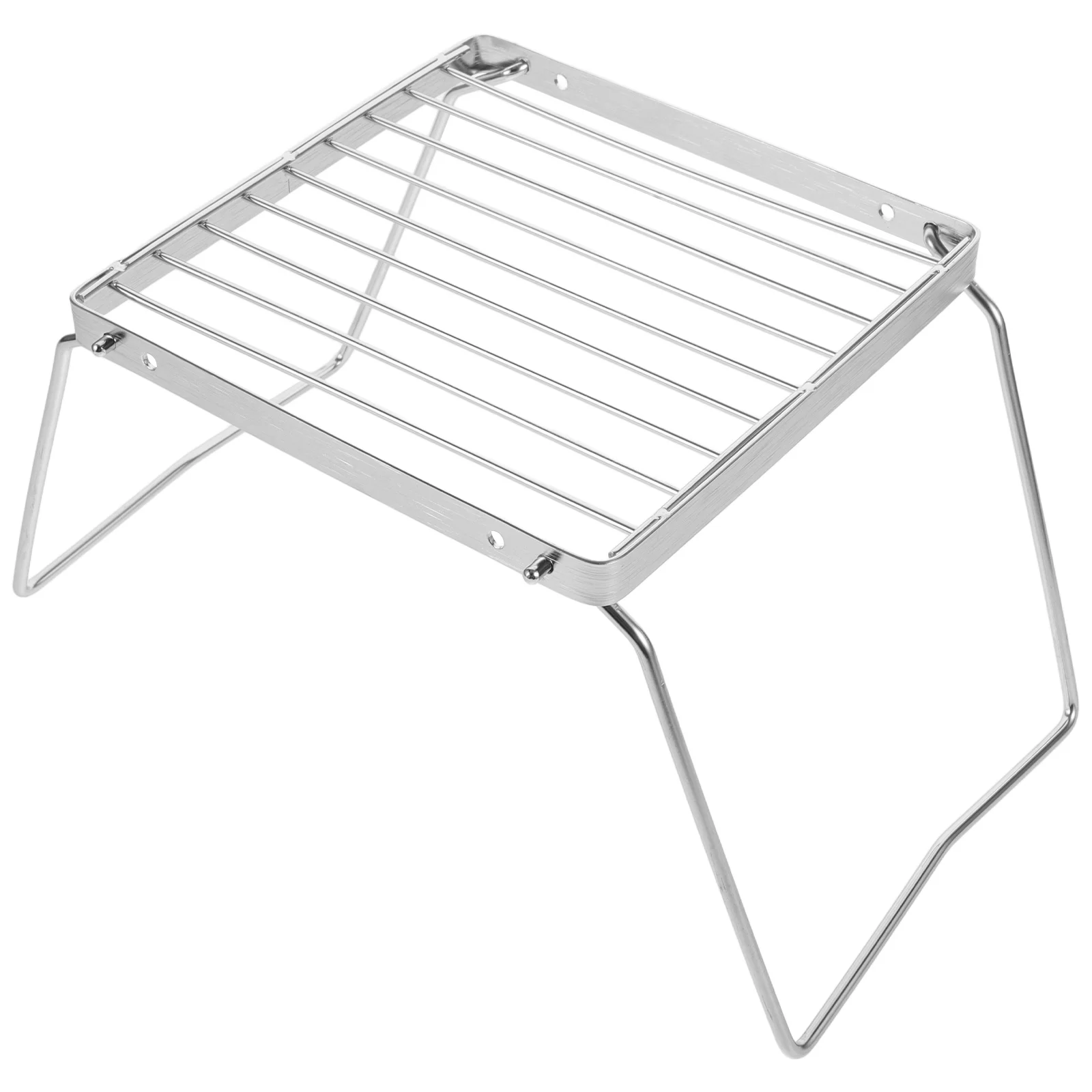 

Stainless Steel BBQ Grill Rack Foldable Camping Stove Stand Cooling Baker Home Kitchen Outdoor Portable Cookware