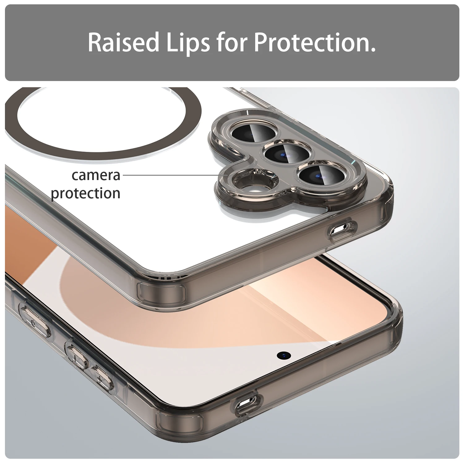 Flexible Magnetic Wireless Charging Transparent Case For Samsung Galaxy A57 A37 A27 A17 5G Cover Shell Fundas Coque view 4
