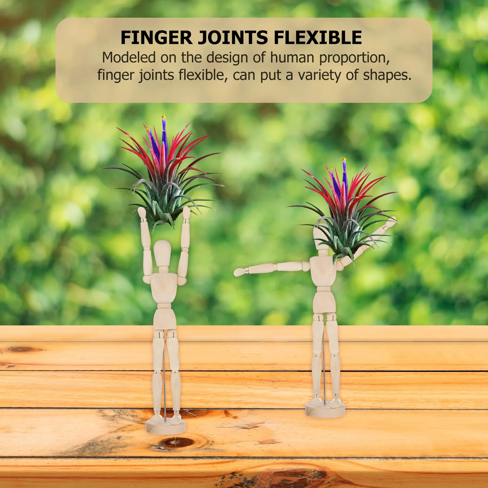 

Plant Holder Creative Joint Puppet Decor Desktop nament Tabletop Container Office Planter Garden Supply