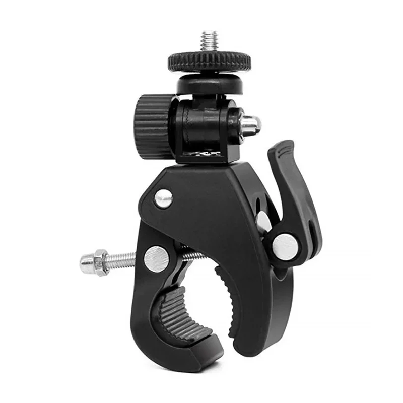 1/4 Camera DV DSLR Bike Bicycle Handlebar Clamp Bracket Tripod Mount Screw Clip Tripods For Gopro Hero Phone Stand