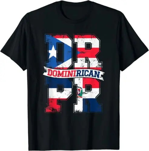  Dominirican Puerto Rico and Republica Dominicana Great T-Shirt S-3XL