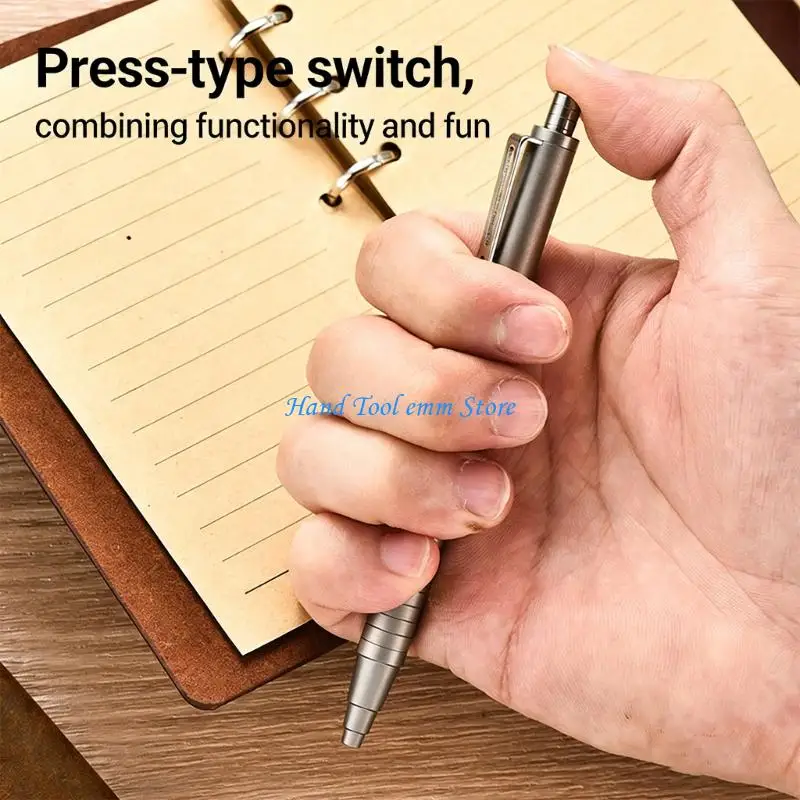 H37F Light Weight Alloy Metal Ballpoint Pen With Window Breaker Metal Business Ballpoint Pen For Offices Travel Use