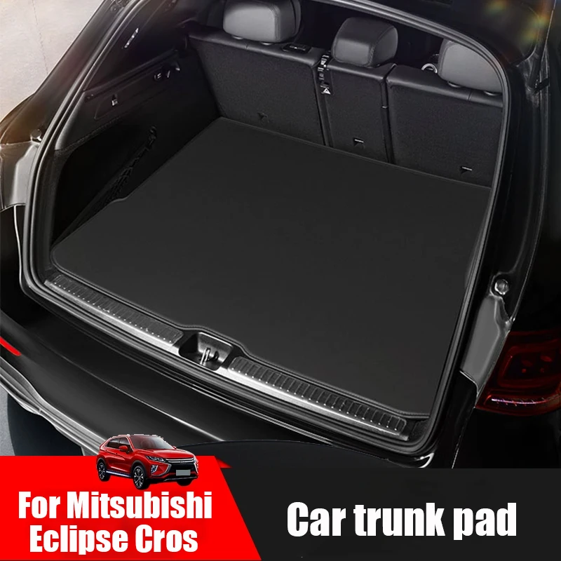 For Mitsubishi Eclipse Cross 2022 2021 2018 Waterproof dustproof and anti fouling leather trunk pad for car interior decoration