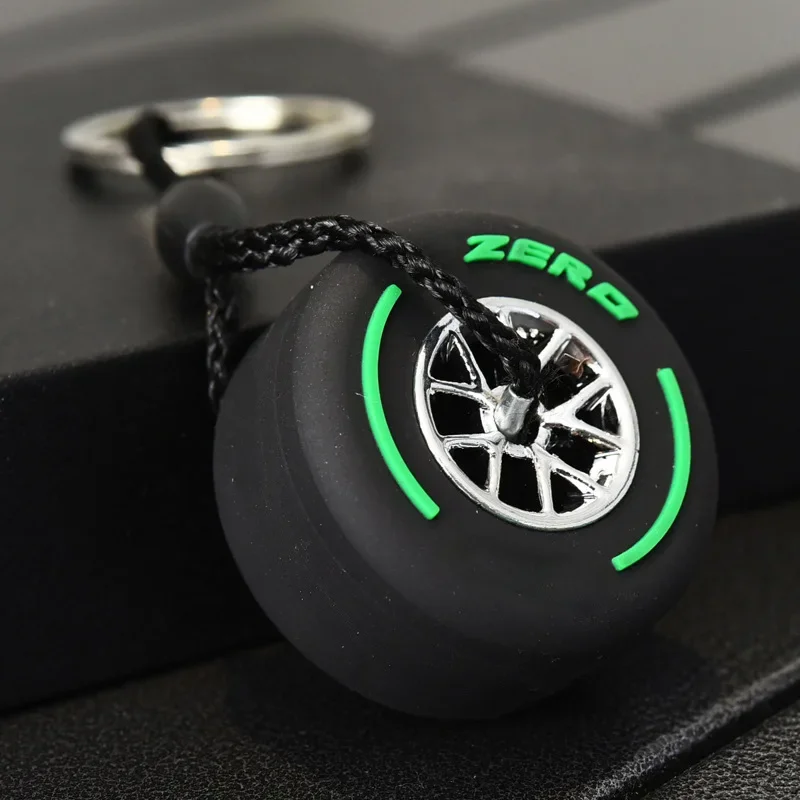 Luxury Mini F1 Racing Tire Keychain Car Key Accessories  Toy gifts PVC Tyre Pendant Bag Charm Men\'s Gadgets Gifts