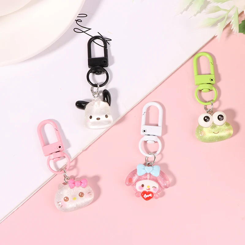 Melody Bag Keychain Cartoon Cinnamonroll Hello Kitty Cute Phone Pendant Girly Items Pendant Rope Decoration