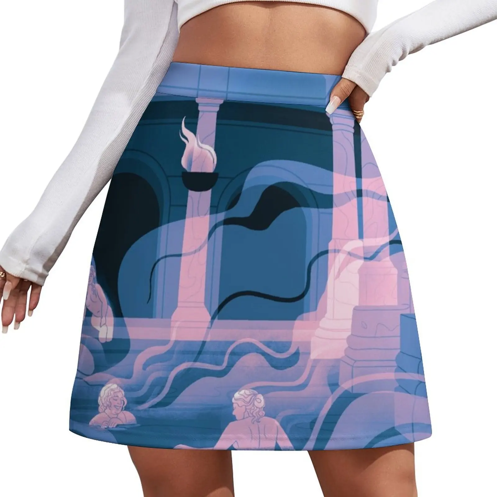 

Night at the Baths - Rose Mini Skirt kawaii clothes School uniform Mini Skirt