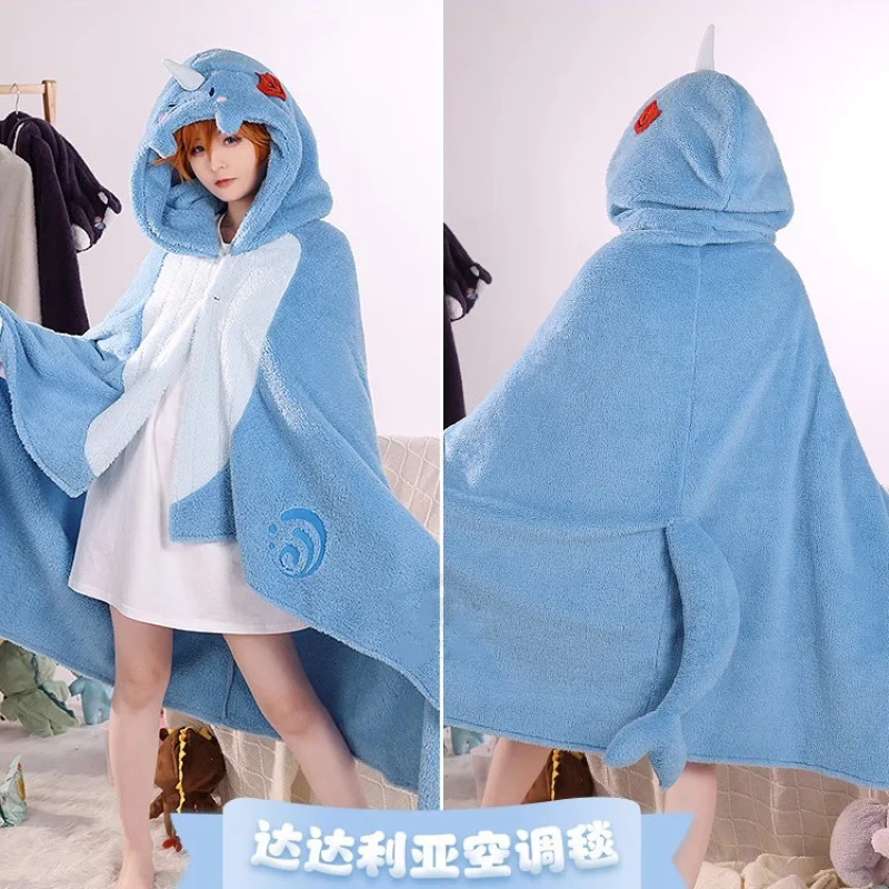 Original God air conditioning blanket summer blanket Animation peripheral cosplay summer cute cartoon nap lazy blanket