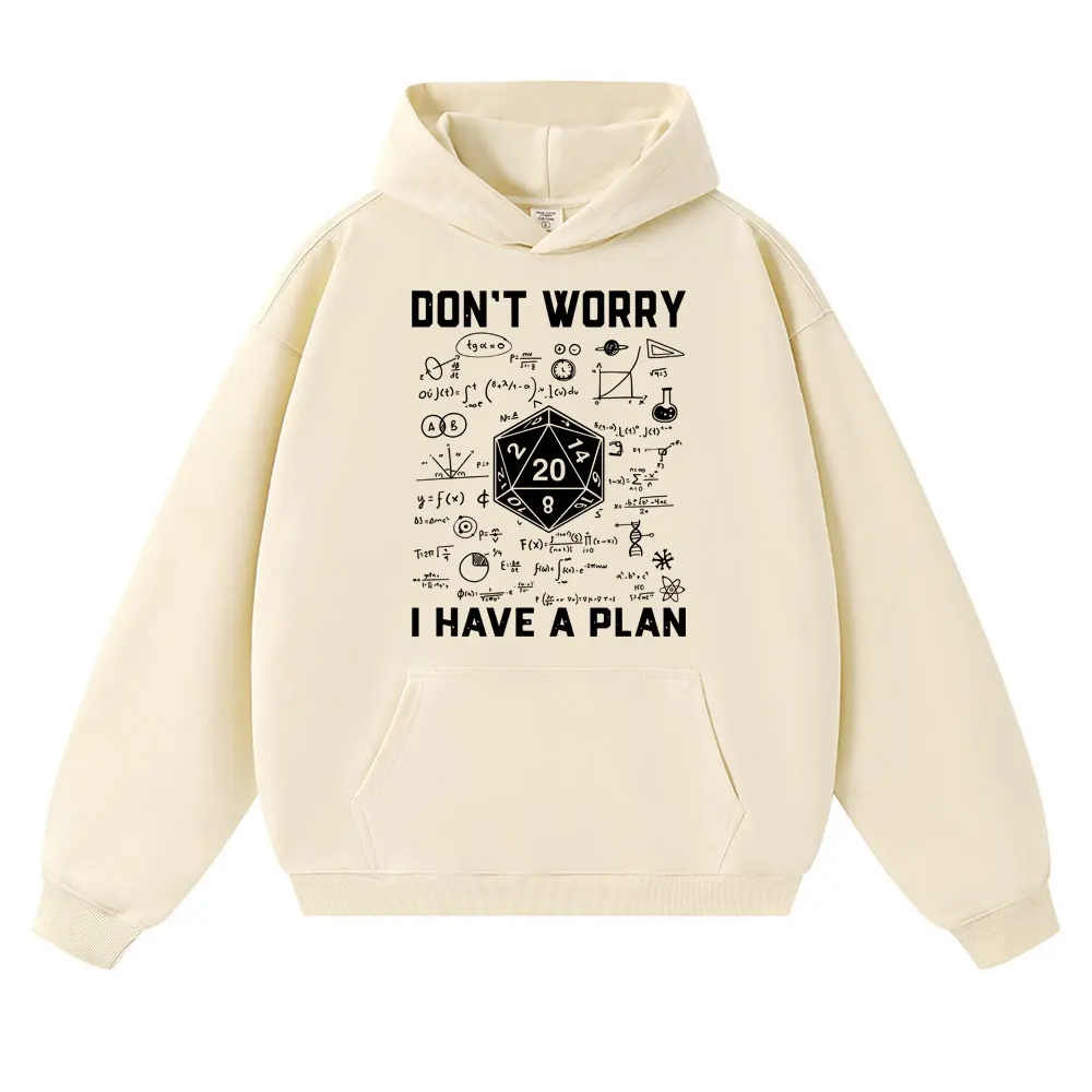 مضحك الزنزانة التنين هوديس لدي خطة D20 النرد لعب الأدوار لعبة DnD Harajuku البلوز الصوف عادية المتضخم رياضية