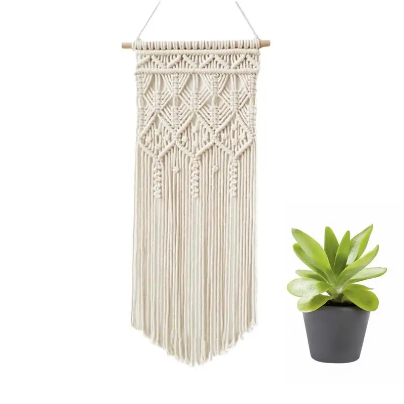 Cm Nordic Bohemian Handwoven Cotton Rope Tassel Tapestry Wall Decoration Macrame Wall Hanging Three Styles