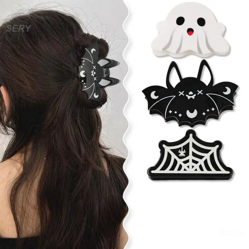 Clip de captura divertido de Halloween, peinado de la parte posterior de la cabeza, cómodo al tacto, horquilla fantasma, accesorios para el cabello, horquilla