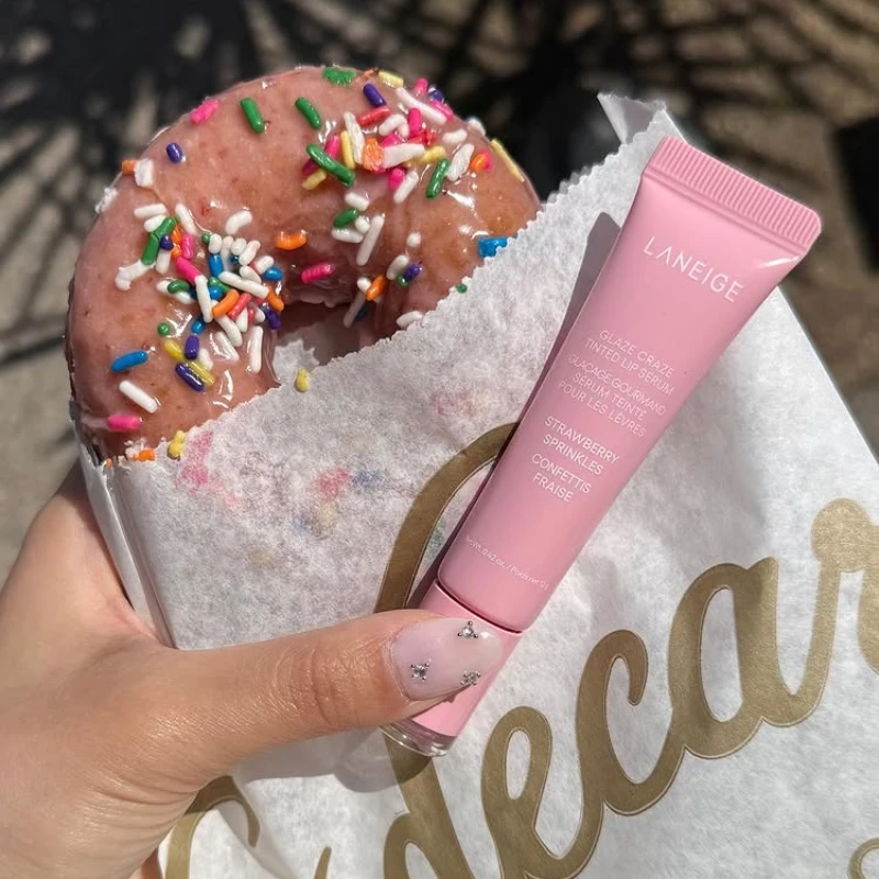 Donut Lip Balm Moisturizing Mirror Lip Gloss Lip Strawberry Raspberry Chocolate Glaze Smell Lipstick Transparent Lip Oil Makeup view 4