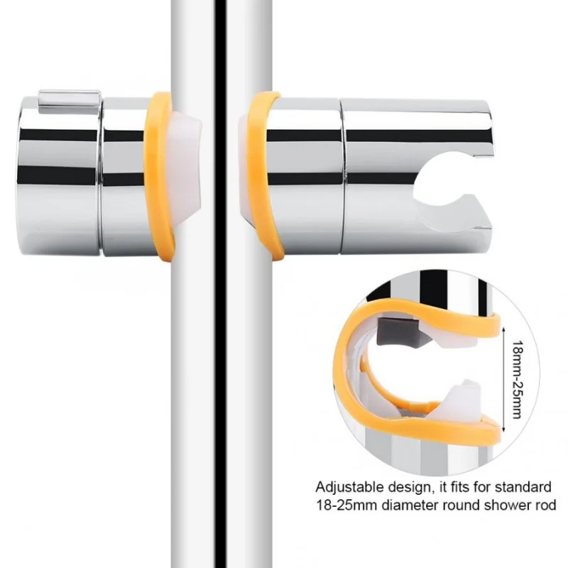 Uniwersalny drążek przesuwny uchwyt rączka prysznica regulowany 18 ~ 25mm spryskiwacz ramię prysznicowe uchwyt szynowy uchwyty montażowe akcesoria