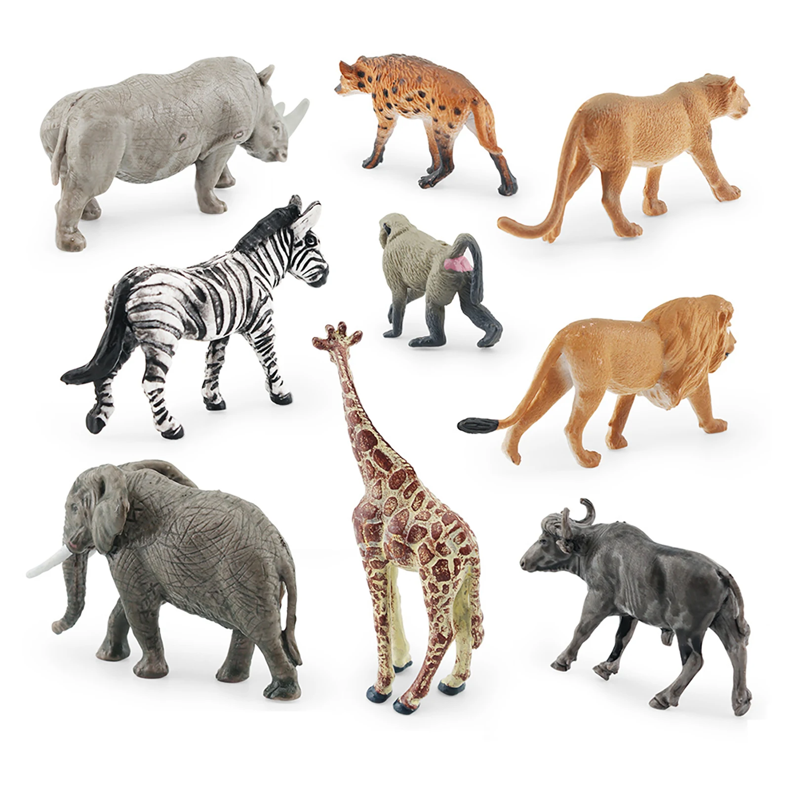 Realistic Safari Animal Figurines Simulation Model Mini Farm Woodland Animal Figurines For Kids Party Preschool Educational Toy