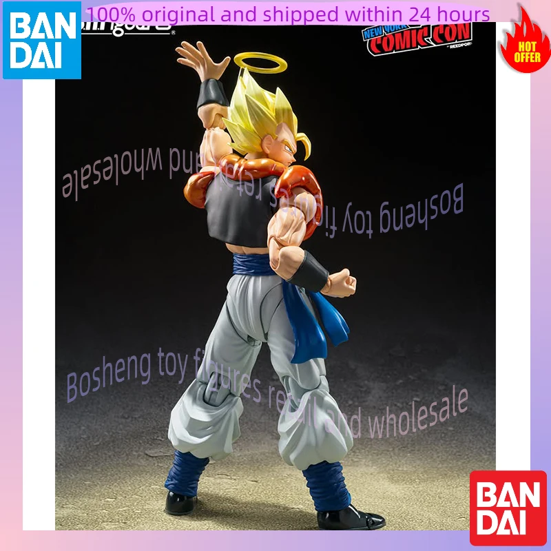 Originele Bandai S.H.Figuarts Shf NYCC 2025 Exclusieve Dragon Ball Super Saiyan Gogeta Op Voorraad Anime Action Collection Figuren