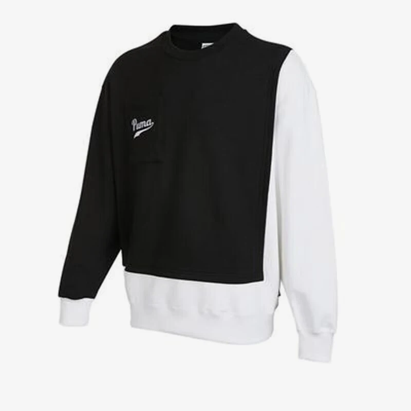 

Puma подлинный весенний новый мужской модный пуловер с круглым вырезом, повседневная толстовка с капюшоном 536784-01