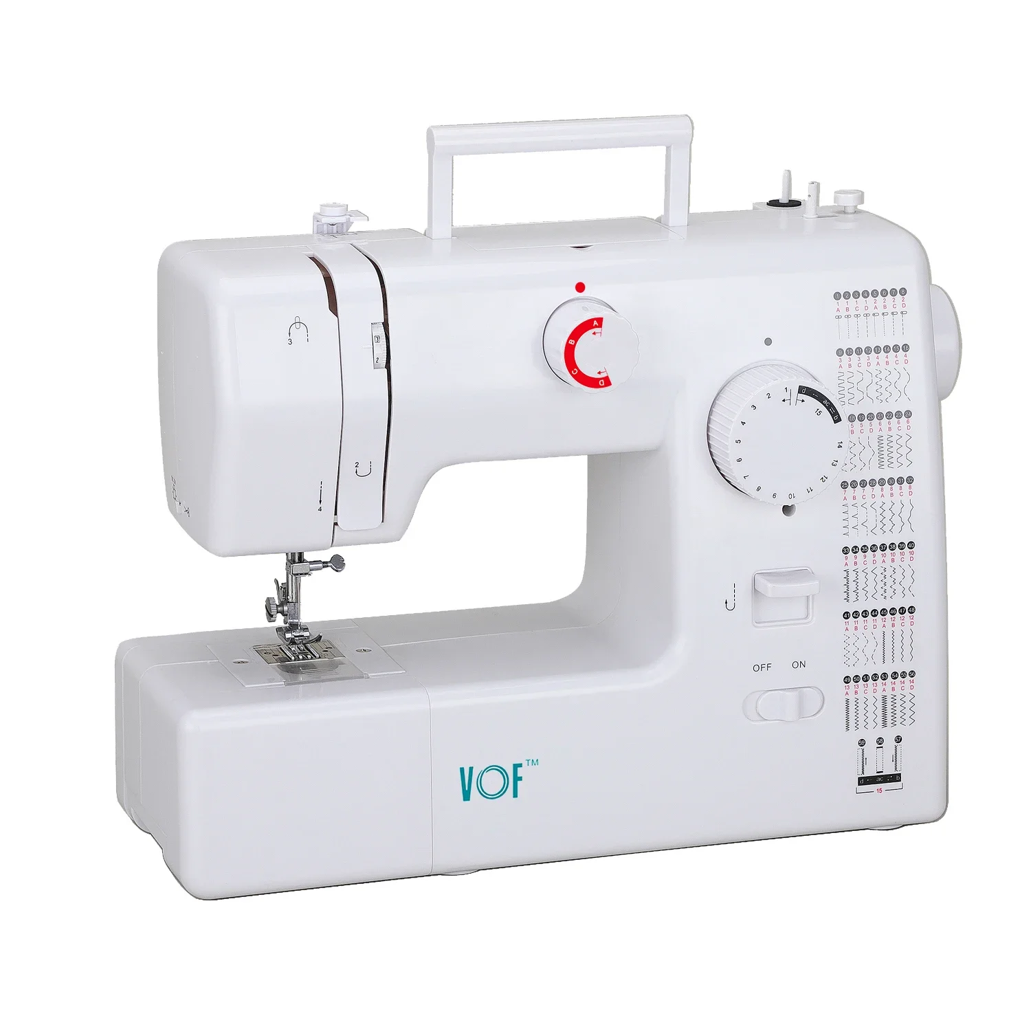 VOF FHSM-705 Family Sewing Machines Manufacturer Electric High Speed Overlock Household Sewing Machine With Table