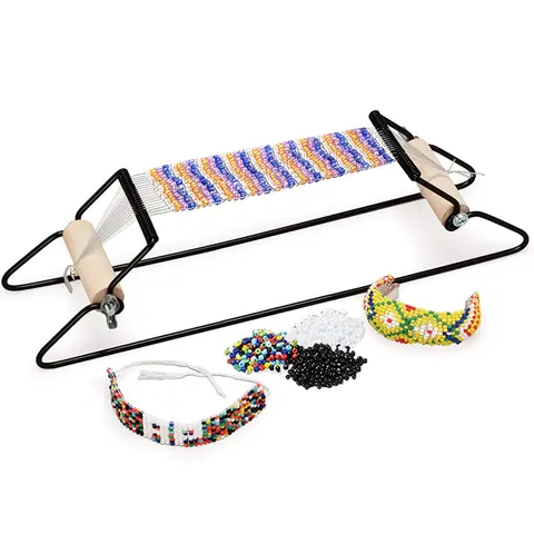 Metal Bead Weaving Machine Set Creative Weaving Bead Weaving Machine Bracelet DIY Handmade Weaving Machine Puzzle Children Gift