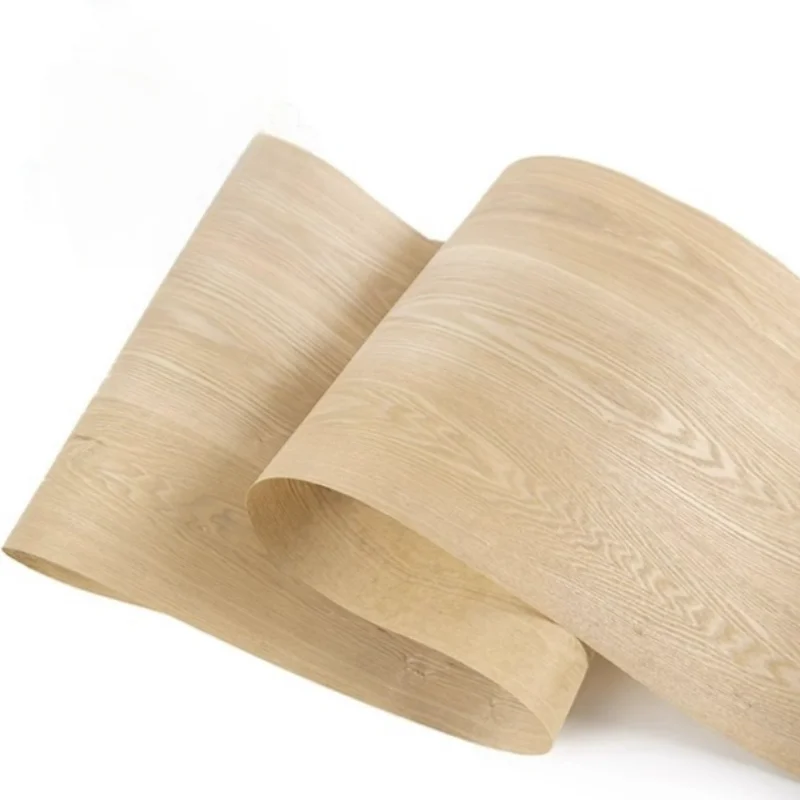 

58*250cm Natural Ash willow skin Wood Veneer for Furniture Door floor DIY sheet (back non-woven fabric)