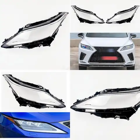 Car Headlight Lens Cover for Lexus RX RX300 RX350 RX450 2020 2021 2022 2023, Car Headlight Cover Replacement Headlight Shell Tra
