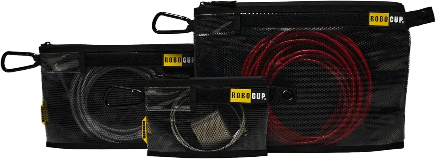 حقيبة تخزين احترافية بسحاب، 3 مقاسات تباع بشكل فردي أو مجموعة من 3 قطع | تصميم متين مقاوم للماء، (مجموعة من 3) #1