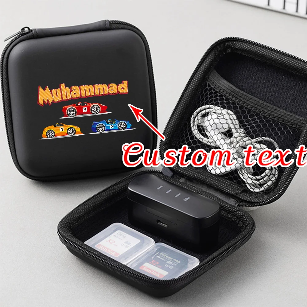 

Personalized Customized Headphone Box Data Cable Storage Box Storage Card EVA Protection Box Headphone Protection Bag