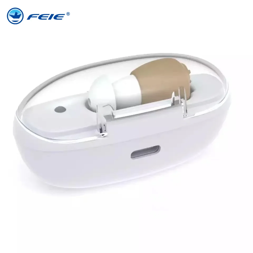 CIC Hearing Aid Rechargeable High Power Sound Amplifier Digital Hearing Aids Invisible Waterproof Earphone For Deafness Audifono