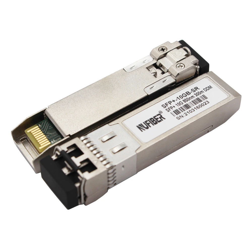 Modul Transceiver SFP+ 10G 300M 850nm Diskon, Dual Fiber LC Faser-Modul, Transceiver Serat Optik untuk Pusat Data, Kompatibel