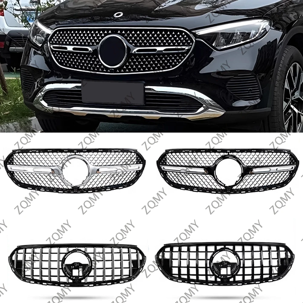 Car Front Bumper Grille Centre Panel Styling Upper Gril For Mercedes Benz X254 W254  GLC-Class GLC200 GLC260 GLC300 2023 2024+