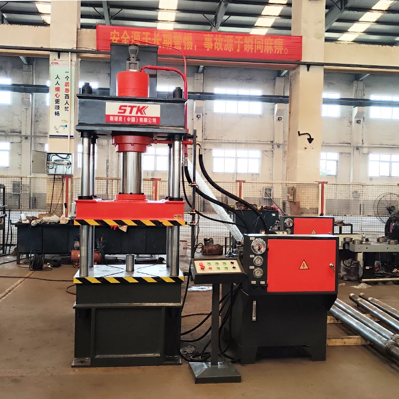 100 Ton CNC Hydraulic Press Machine Four-Column With Servo Motor Pump And PLC Core Components For Rapid Mold Construction