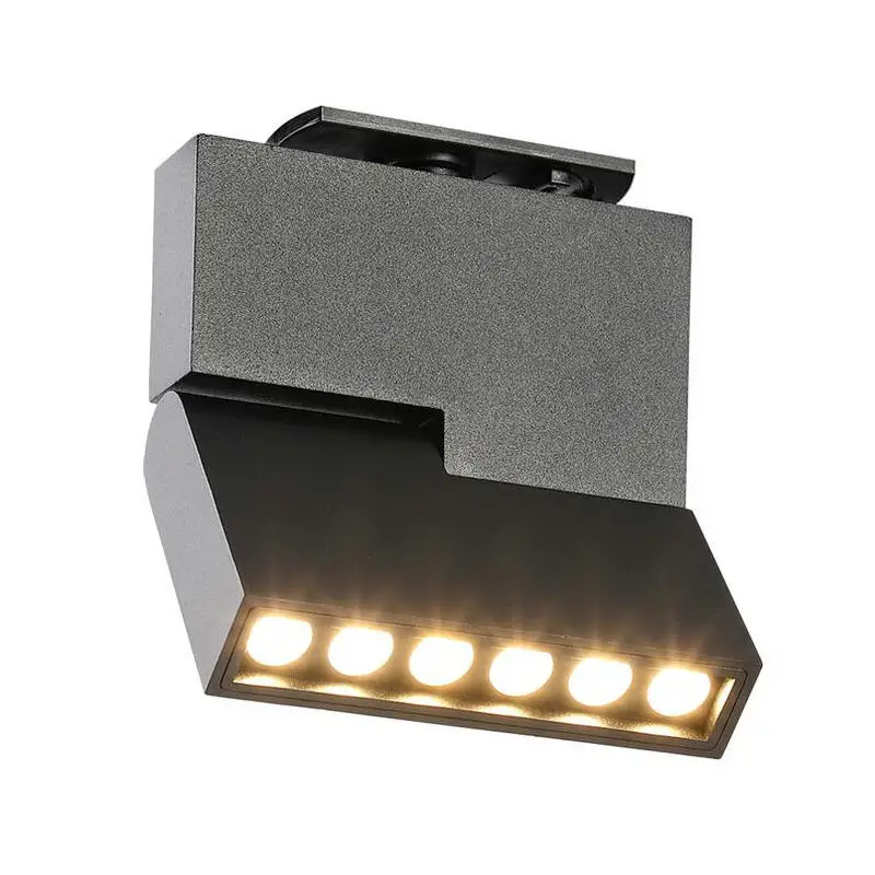 Imagem -06 - Cob Led Rail Track Light Guia Ferroviário Fixação Holofote Branco 12w Ac85265v