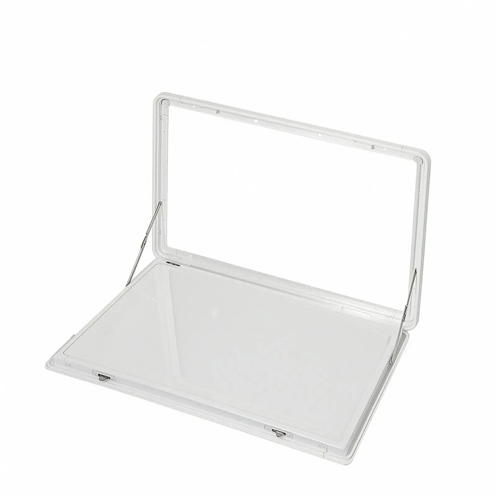 Folding Camping Side Table for Recreational Vehicle Exterior Mounted Durable Polyethylene Deck Shelf for Outdoor Meals and