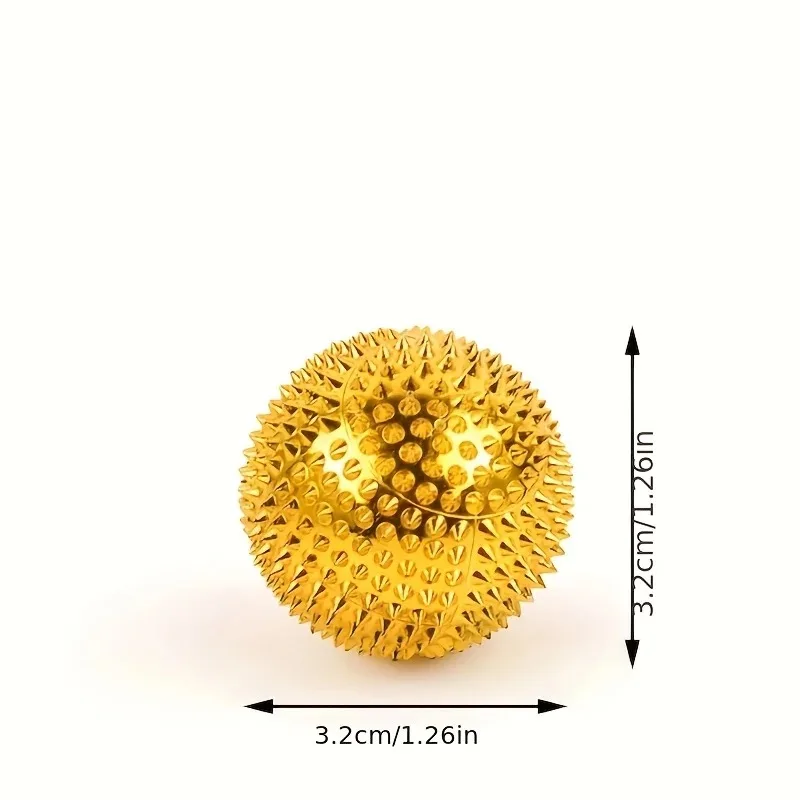 2 Pack Magnetic Acupressure Massage Balls, Metal Manual Hand Foot Back Massager for Pain Relief, Relaxation, Muscle Recovery, view 5