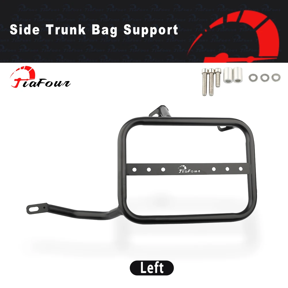 

FIT For DR650 1996-2023 Motorcycle Saddle Bag Trunk Bag Support Bracket Side Holder Left side package holder