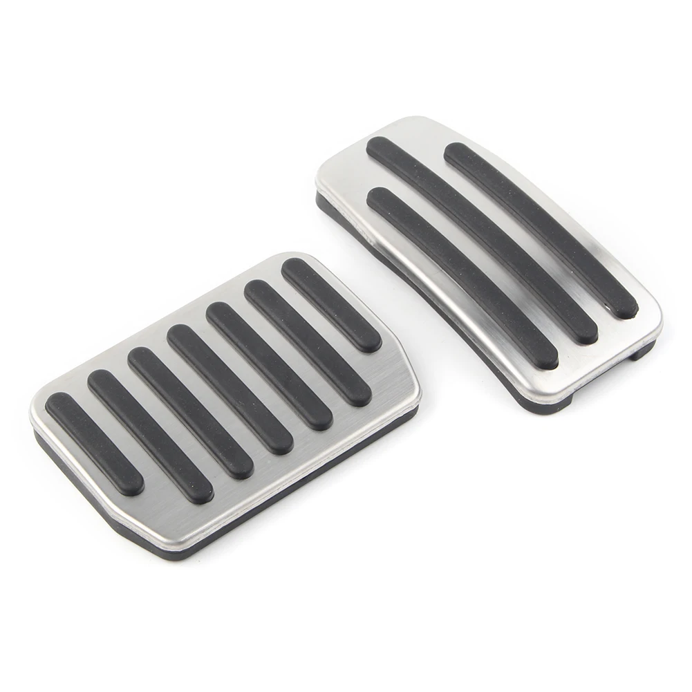 Car Gas Brake Pedal Pads No Drill Foot Pedals Non-Slip For Tesla Model 3 2017 2018 2019 2020 CNC Aluminum 2Pcs