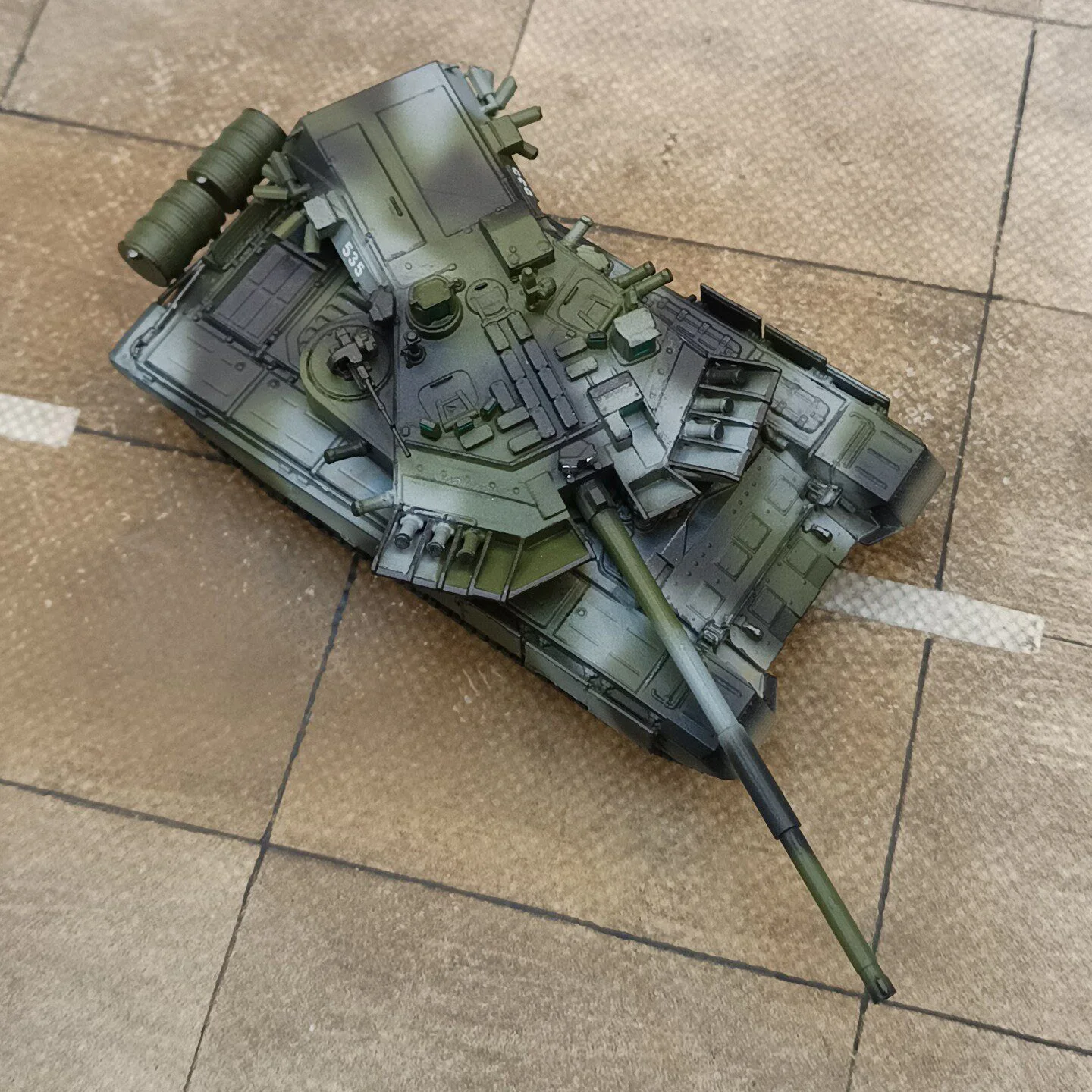 1/72 Russian T90A Fiber Turret T, Hand-Painted Finished Model Decorative Ornament