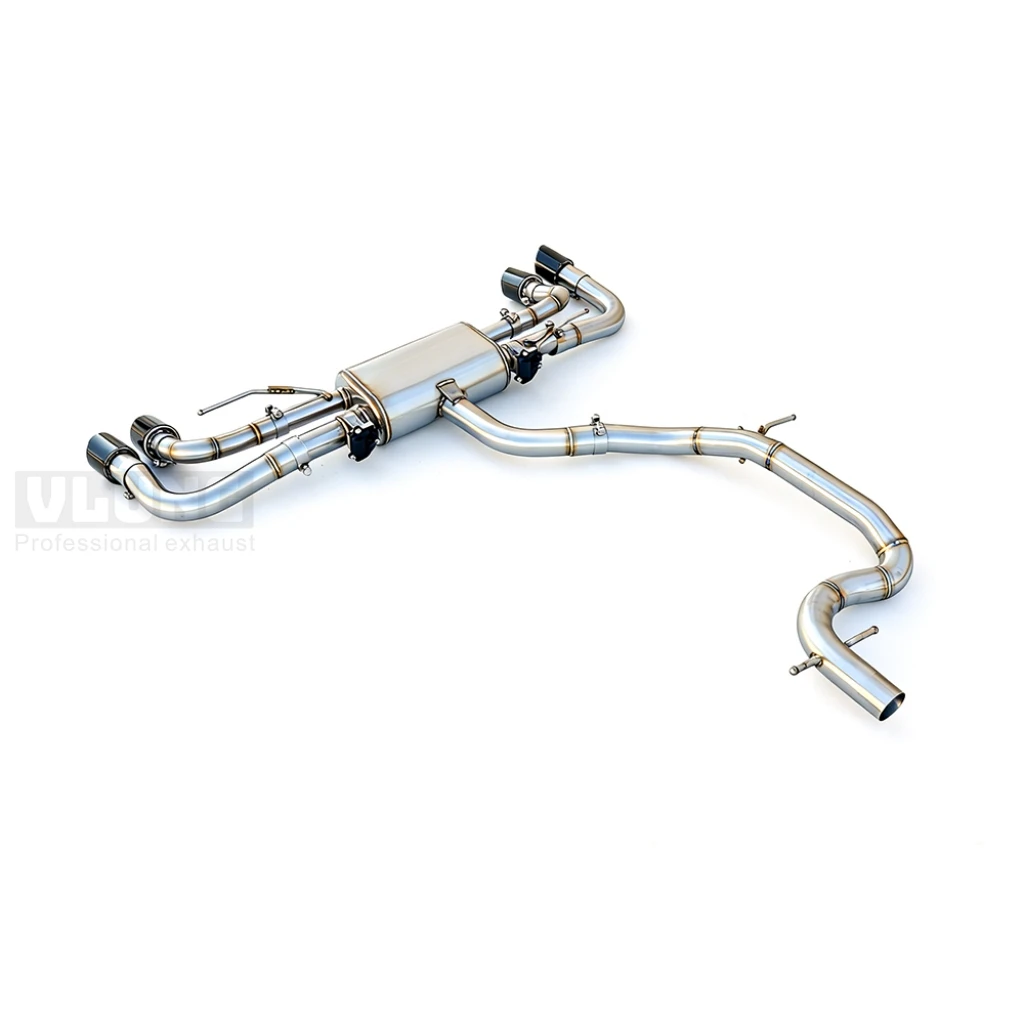 

For Audi A3 2.0T 1.8T (2012-2020) stainless steel high-performance cat back exhaust system with S3 style 4 tip valves exhaust