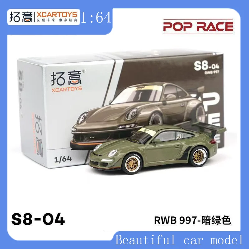 

POP RACE 1:64 Porsche RWB997 Alloy Sports Car Simulation Collection Car Model