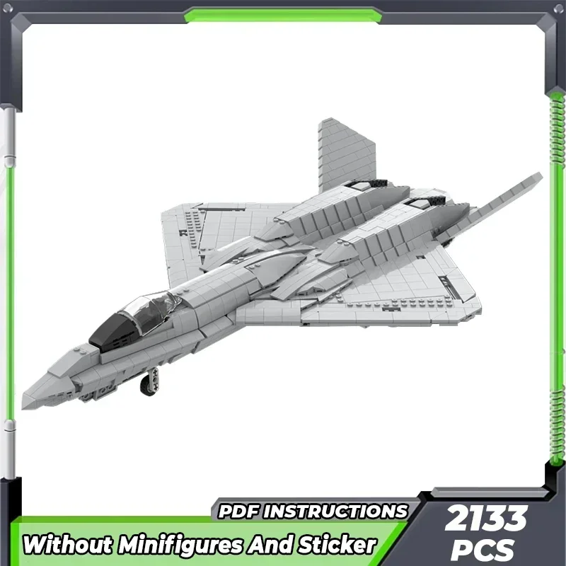 Moc Building Bricks Military Model YF-23 Black Widow II Fighter Technology Modular Blocks Gifts Toys For Children DIY Assembly