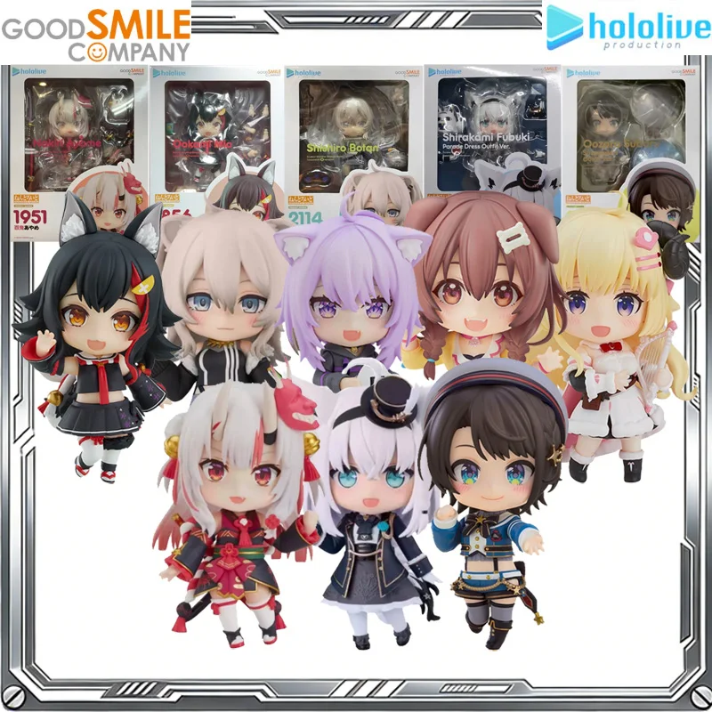 

Good Smile Original Nendoroid hololive Anime Nakiri Ayame Ookami Mio Shishiro Botan Shirakami Fubuki Action Figure Toys Gift