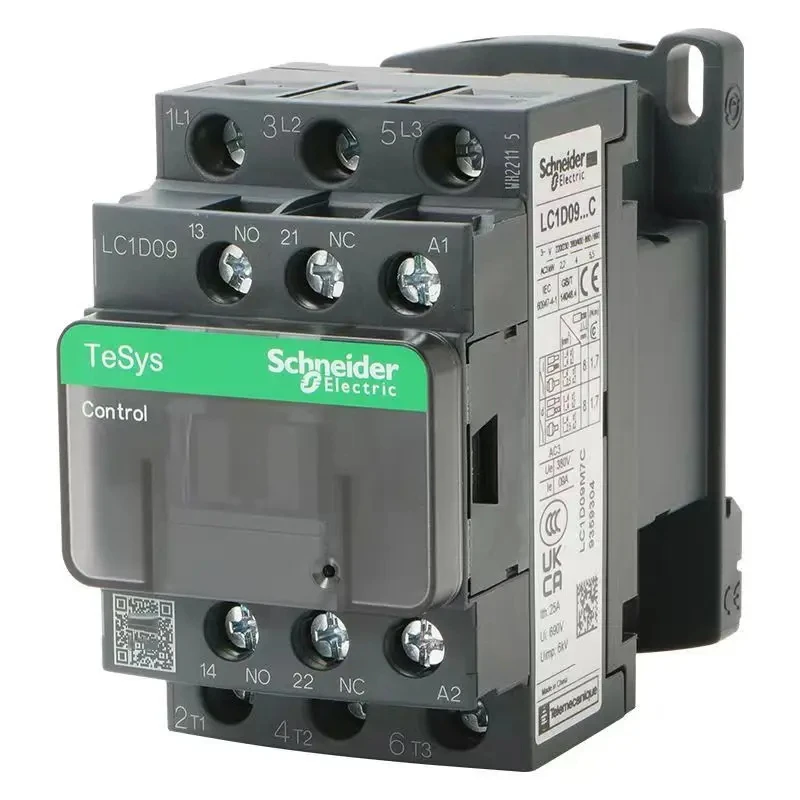 New black Schneider version Three-pole ACcontactor LC1D09 LC1D12 LC1D18 LC1D25 LC1D32 LC1D38 B7C F7C Q7C M7C 24V 110V 220V 380V