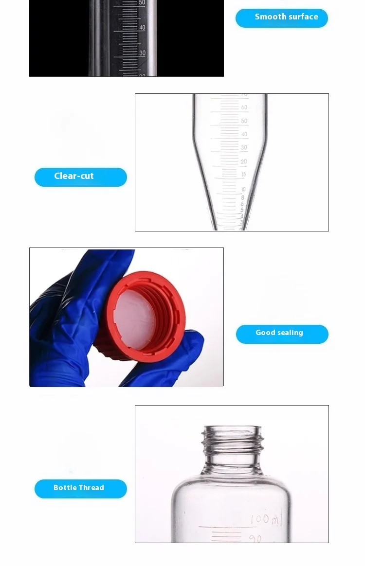 100ml Glass Centrifuge Tube for Drilling Fluid Sand Content Determination.