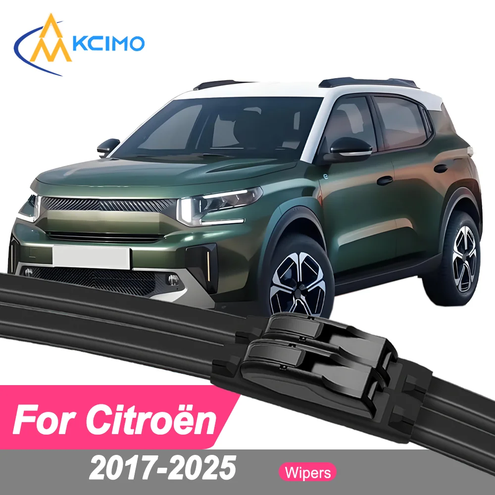 

Premium Rubber Durable Silent Windshield Wiper Blades 2pcs for Citroen C3 Aircross 2017-2025 Aircross C4 Aircross