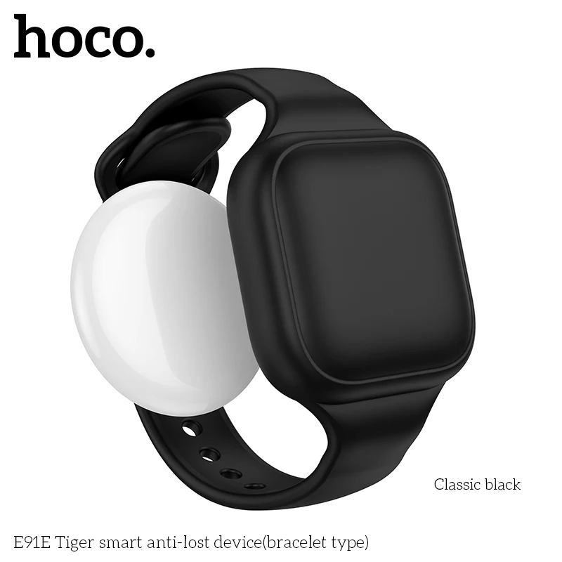 HOCO E91E Mini etiqueta de seguimiento GPS inteligente Compatible con iOS Apple Find My App recordatorio antipérdida lla