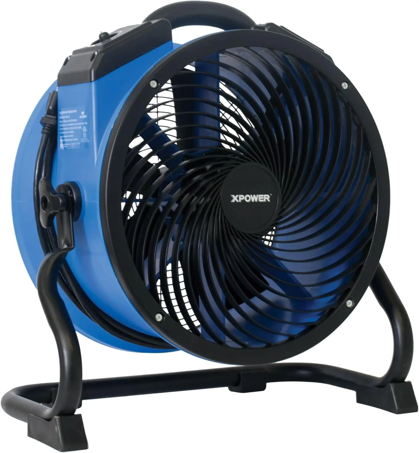 Heavy Duty Industrial High Velocity Whole Room Air Mover Air Circulator Utility Shop Floor Fan, Variable Speed, Timer, 14 inch