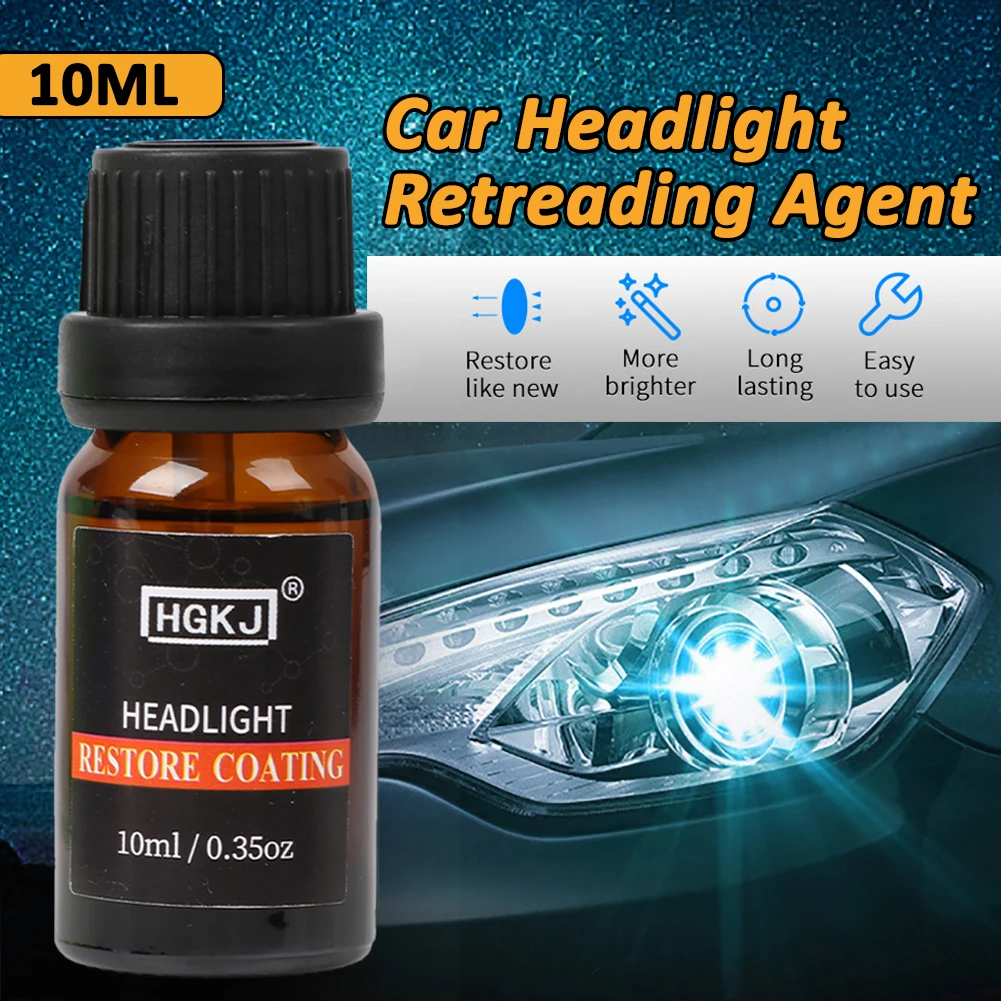 

10ML Car polish Len Restoration Kit Headlight Agent Brightening Headlight Repair Lamp Renovation Agent Paint Care Car Styling