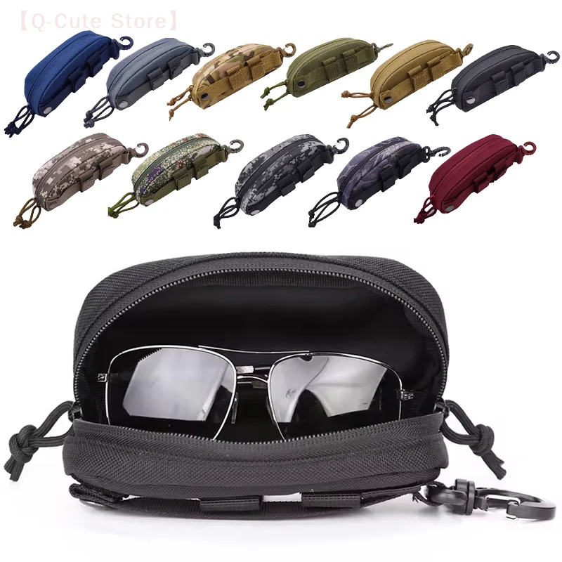 

1Pcs Tactical Pouch Hard Case Fashion Glasses Pouch Outdoor Portable Eyewear Protector Shockproof Dustproof Glasses Case